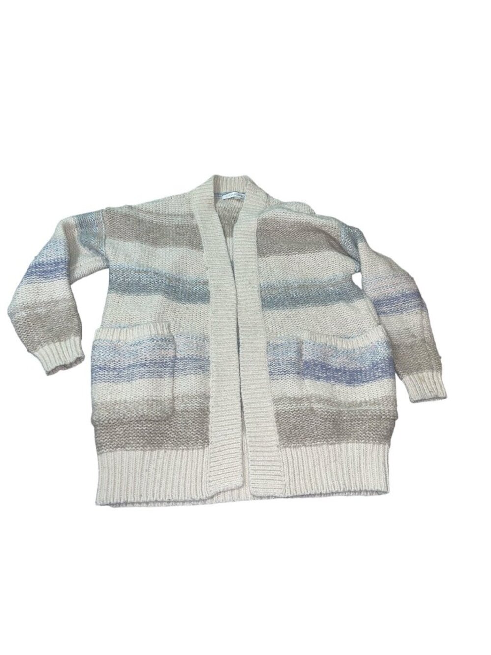 VICTORIA'S SECRET Women's Size XS Cardigan Oversized Sweater Beige Silver
